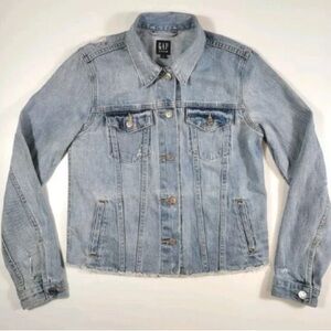 GAP Women's Classic Light Blue Jean Jacket
